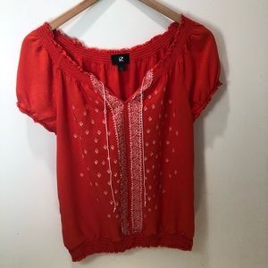 Embroidered summer blouse